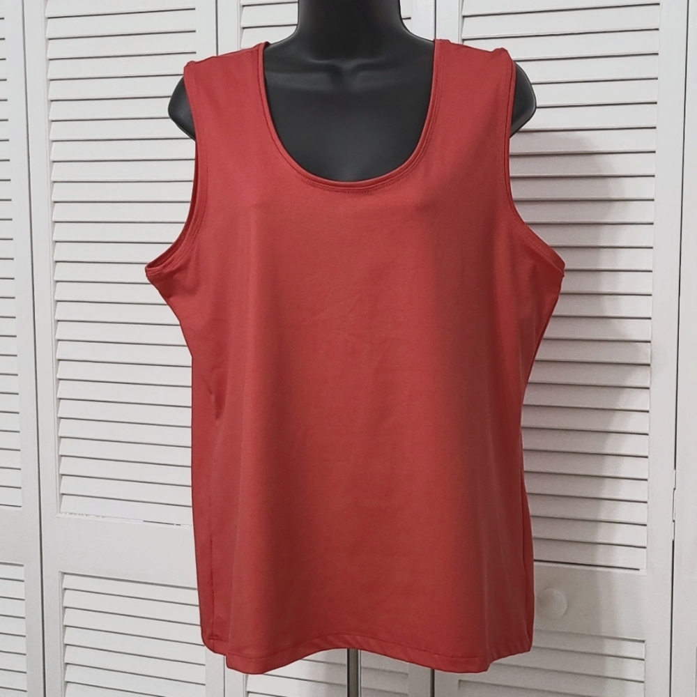 Peck &Peck Essentials Sleeveless Round Neck Stretchy NWT XL Large